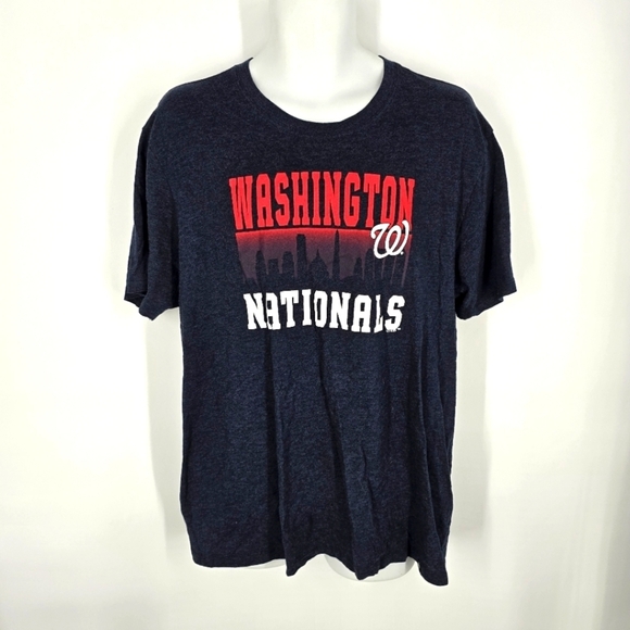 Washington Nationals T Shirt Men Extra Large XL Navy Blue